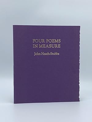 Bild des Verkufers fr Four Poems in Measure zum Verkauf von Riverrun Books & Manuscripts, ABAA