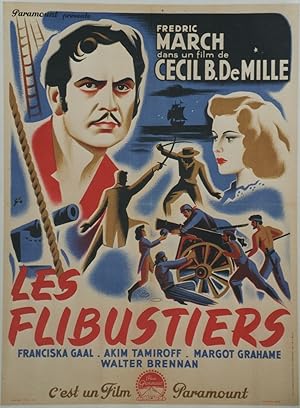 "LES FLIBUSTIERS (THE BUCCANEER)" Réalisé par Cecil B. DeMILLE en 1938 avec Fredric MARCH, Franci...