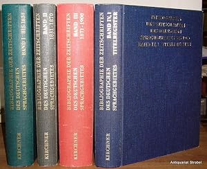 Bibliographie der Zeitschriften des deutschen Sprachgebietes bis 1900. 4 Bände.