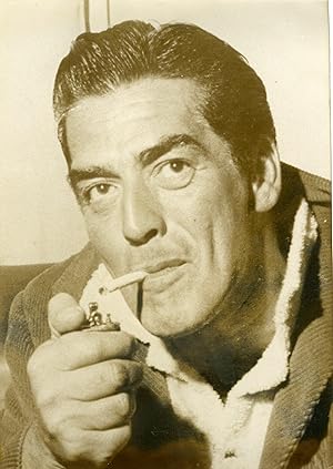 "Victor MATURE" Photo originale par Robert COHEN / AGIP Paris (années 60)