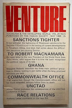 Venture : Socialism and the developing world. Volume 20 No. 5, May 1968