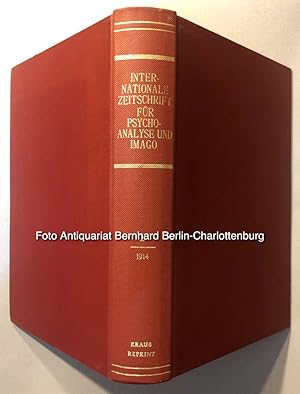 Bild des Verkufers fr Internationale Zeitschrift fr rztliche Psychoanalyse. Offizielles Organ der Internationalen psychoanalytischen Vereinigung (II. Jahrgang 1914, gesamter Jahrgang gebunden) zum Verkauf von Antiquariat Bernhard