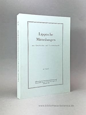 Seller image for Lippische Mitteilungen aus Geschichte und Landeskunde. 62. Band. for sale by Bibliotheca Botanica