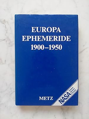 Europa-Ephemeride; Teil: 1900 - 1950