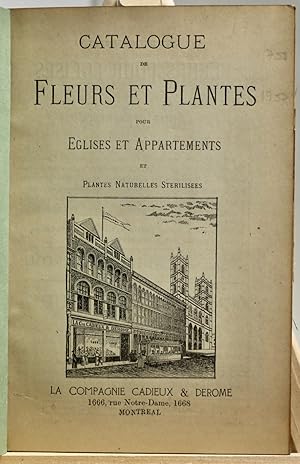 Catalogues de fleurs et de plantes pour églises et appartements et plantes naturelles stérilisées