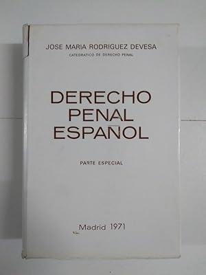 Imagen del vendedor de Derecho Penal Espaol. Parte especial a la venta por Libros Ambig