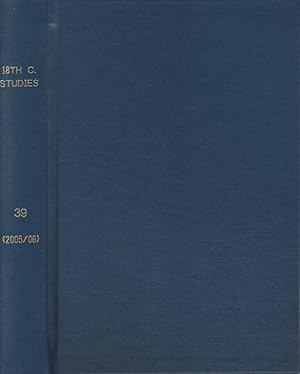 Seller image for Eighteenth-Century Studies. Volume 39, Number 1, Fall 2005. for sale by Fundus-Online GbR Borkert Schwarz Zerfa