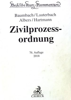 Bild des Verkufers fr Zivilprozessordnung : mit FamFG, GVG und anderen Nebengesetzen. zum Verkauf von books4less (Versandantiquariat Petra Gros GmbH & Co. KG)