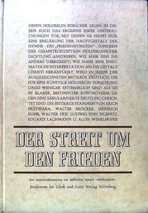 Bild des Verkufers fr Der Streit um den Frieden; zum Verkauf von books4less (Versandantiquariat Petra Gros GmbH & Co. KG)