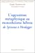 Seller image for L'opposition métaphysique du monothéisme hébreu de Spinoza à Heidegger [FRENCH LANGUAGE - Soft Cover ] for sale by booksXpress