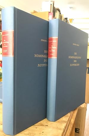 Die Nominalbildung des Ägyptischen. Zwei [2] Bände. Textband, Anmerkungen und Indices.