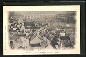 Carte postale Druyes-les-Belles-Fontaines, Vue Generale prise du Vieux Chateau