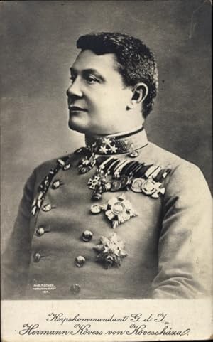 Ansichtskarte / Postkarte Korpskommandant General der Infanterie Hermann Kövess von Kövessháza, k...