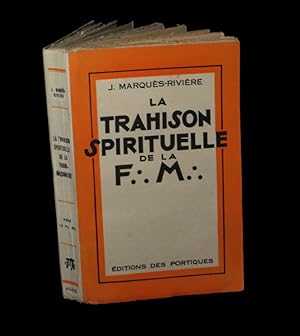Bild des Verkufers fr La Trahison spirituelle de la F. M. [Franc-Maonnerie]. zum Verkauf von Babel Librairie