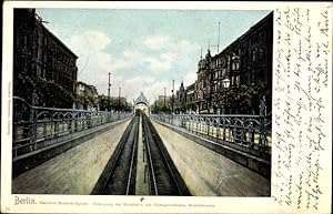 Ansichtskarte / Postkarte Berlin Schöneberg, Blick auf den Bahnhof Nollendorfplatz, Hochbahn, Unt...