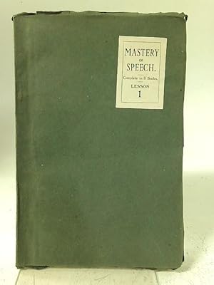 Seller image for Mastery Of Speech Book I for sale by World of Rare Books