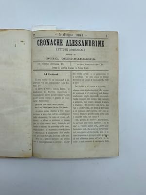 Cronache alessandrine. Letture domenicali dirette da Fra Chichibio. N. 1. 4 giugno 1865 (-36. 31 ...