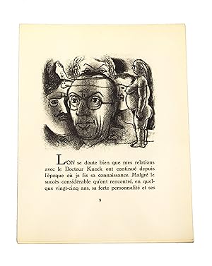 Bild des Verkufers fr Docteur Knock. Fragments de la doctrine secrte. zum Verkauf von Librairie Pierre Adrien Yvinec
