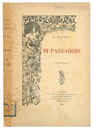 Seller image for Di passaggio (schizzi). for sale by Libreria Alberto Govi di F. Govi Sas