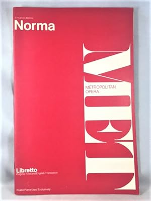 Immagine del venditore per Norma Lyric Tragedy in Two Acts venduto da Great Expectations Rare Books