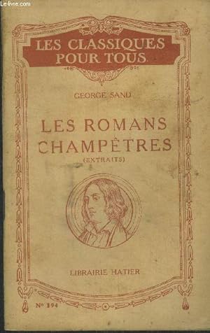 Immagine del venditore per Les romans champtres (extraits) venduto da Le-Livre