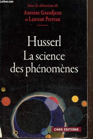 Bild des Verkufers fr Husserl - La science des phnomnes zum Verkauf von Le-Livre