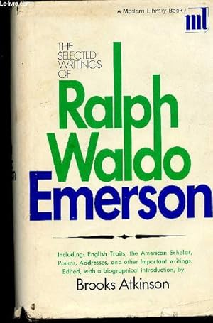 Bild des Verkufers fr The selected writings of Ralph Waldo Emerson zum Verkauf von Le-Livre