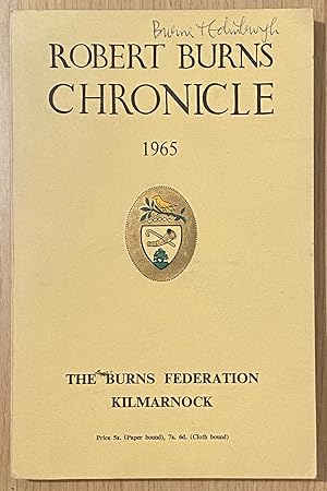 Burns Chronicle and Club Directory. Third Series: Volume XIV, 1965