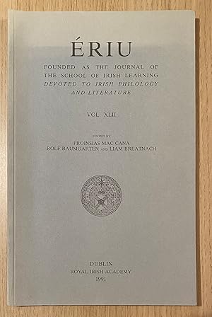 riu Founded as the journal of the school of Irish learning devoted to Irish philology and litera...