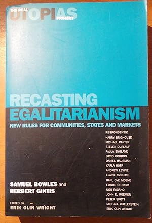 Immagine del venditore per Recasting egalitarianism venduto da Thistle and Heather Books