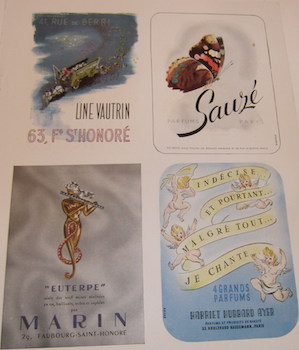 Imagen del vendedor de Page with ads from Line Vautrin; Parfums Sauze; Marin; Harriet Hubbard Ayer. a la venta por Wittenborn Art Books