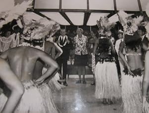 Backs of Tahitian dancers.Photograph from the 1970 Cannes Film Festival.