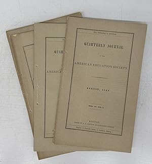 Bild des Verkufers fr Quarterly Journal of the American Education Society August & November 1845, February and May 1846 zum Verkauf von Attic Books (ABAC, ILAB)