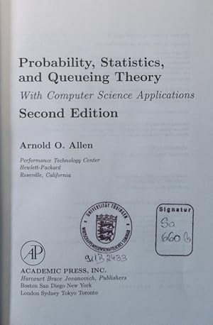Bild des Verkufers fr Probability, statistics, and queueing theory with computer science applications zum Verkauf von Antiquariat Bookfarm