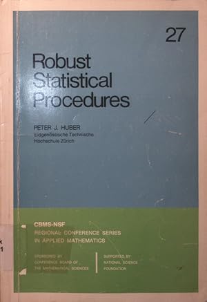 Seller image for Robust statistical procedures for sale by Antiquariat Bookfarm