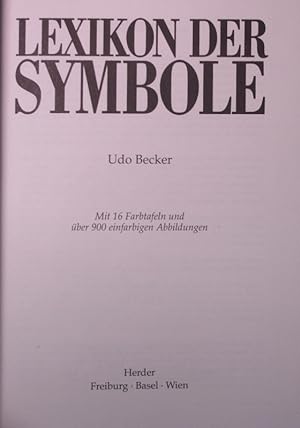 Bild des Verkufers fr Lexikon der Symbole. zum Verkauf von Antiquariat Bookfarm