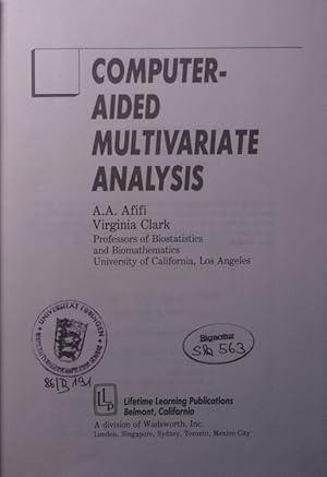 Immagine del venditore per Computer-aided multivariate analysis venduto da Antiquariat Bookfarm