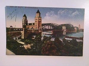 Köln am Rhein. Hohenzollernbrücke. AK.