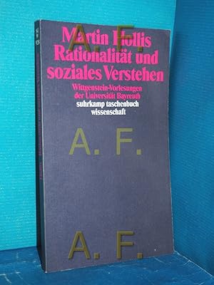 Image du vendeur pour Rationalitt und soziales Verstehen. bers. von Joachim Schulte. Hrsg. von Wilhelm Vossenkuhl / Suhrkamp-Taschenbuch Wissenschaft , 928, Wittgenstein-Vorlesungen der Universitt Bayreuth mis en vente par Antiquarische Fundgrube e.U.