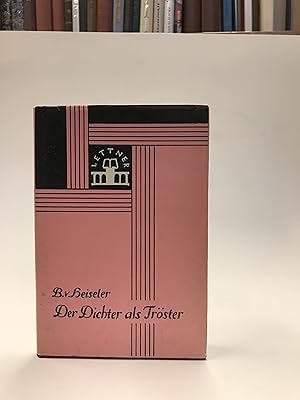 Imagen del vendedor de Der Dichter als Trster. a la venta por Der Buchfreund