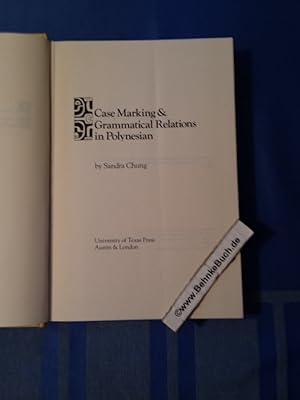 Bild des Verkufers fr Case marking and grammatical relations in Polynesian. zum Verkauf von Antiquariat BehnkeBuch