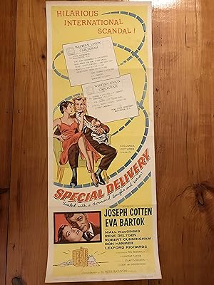 Image du vendeur pour Special Delivery Insert 1955 Joseph Cotten, Eva Bartok mis en vente par AcornBooksNH