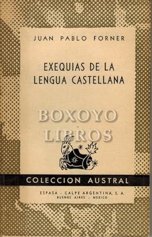 Exequias de la lengua castellana
