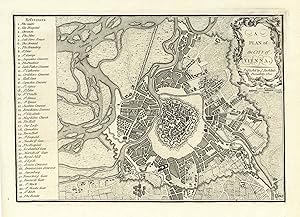 Befestigungsplan ('A Plan of the City of Vienna. - Published by J. Stockdale, Piccadilly 1800.').