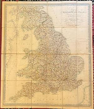 New and Improved Map of England and Wales : Including the Principal Part of Scotland, Wheron are ...