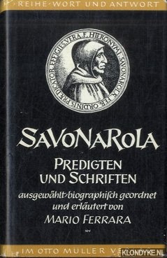 Bild des Verkufers fr Predigten und Schriften zum Verkauf von Klondyke