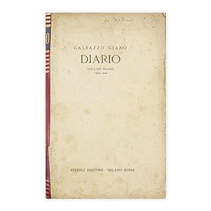 Galeazzo Ciano - Diario (Volume primo 1939-1940)