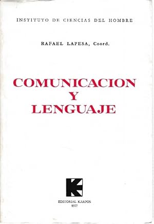 Seller image for Comunicacin y lenguaje. for sale by La Librera, Iberoamerikan. Buchhandlung