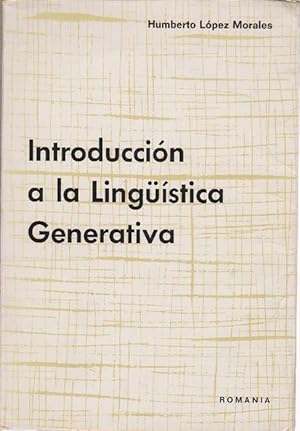 Seller image for Introduccin a la linguistica generativa. for sale by La Librera, Iberoamerikan. Buchhandlung