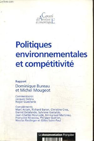 Bild des Verkufers fr Politiques environnementales et comptitives (Collection "Conseil d'Analyse Economique", n54) zum Verkauf von Le-Livre